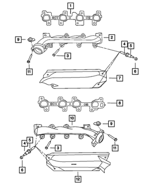 Exhaust Manifold Gasket, Right - Mopar (53034030AC)