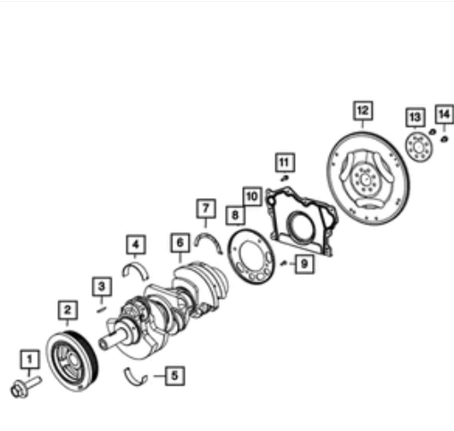 Crankshaft Damper - Mopar (5184293AH)