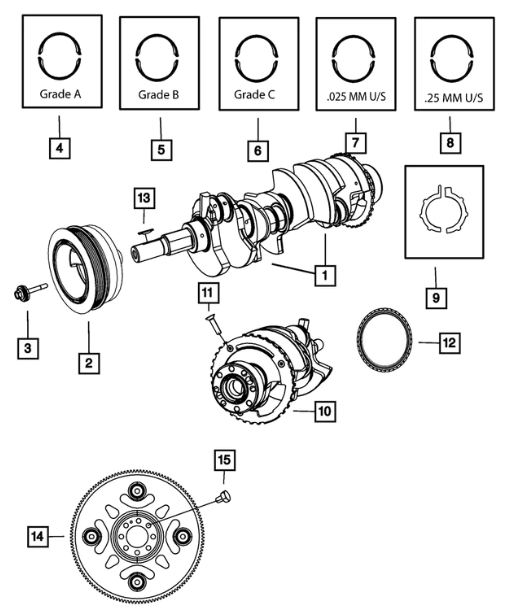 Crankshaft Oil Seal - Mopar (53020788AB)