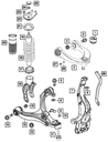 Lower Control Arm, Left - Mopar (5168159AB)