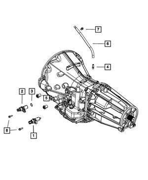 Transmission Output Speed Sensor - Mopar (52854001AA)