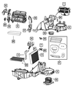 A/C And Heater Actuator - Mopar (68004016AA)