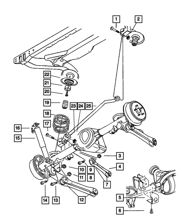 Track Bar - Mopar (52087878)