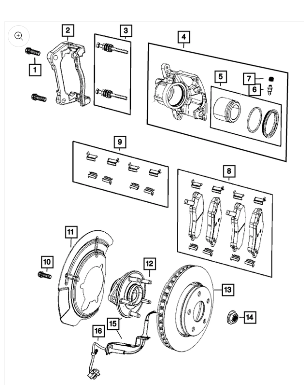 Brake Rotor - Mopar (52060137AB)