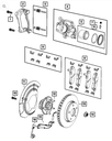 Brake Hub And Bearing - Mopar (52060398AE)