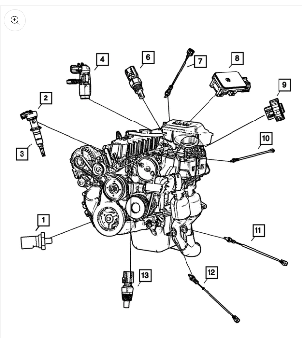 Crankshaft Position Sensor - Mopar (56027866AE)