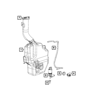 Windshield Washer Pump Package - Mopar (5179153AC)