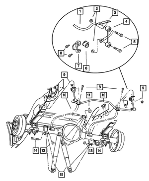 Stabilizer Bar Bushing, Mounting - Mopar (52088125AB)