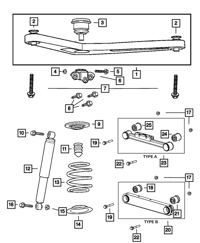 Upper Control Arm Ball Joint - Mopar (52088647AC)