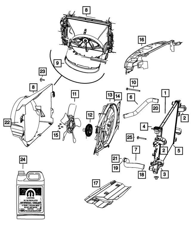 Fan Drive - Mopar (55056840AC)