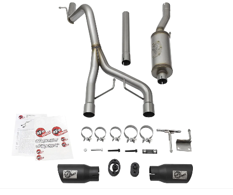 Rebel Series 2-1/2&quot; 409 Stainless Steel Cat-Back Exhaust System