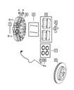 Rear Disc Brake Pad Kit - Mopar (68034993AA)