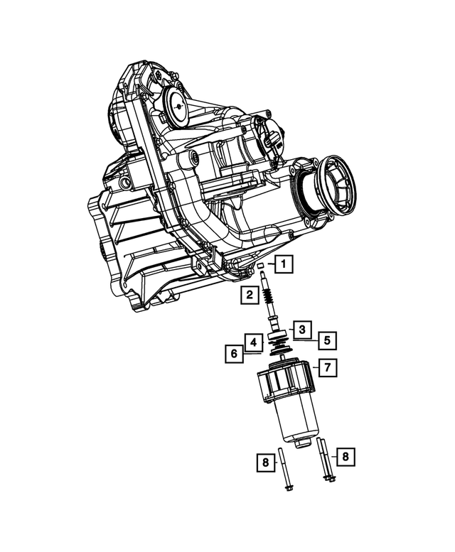 Transfer Case Gear Motor - Mopar (68071235AC)