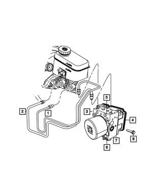 Anti-Lock Brake Control Unit - Mopar (68067457AA)