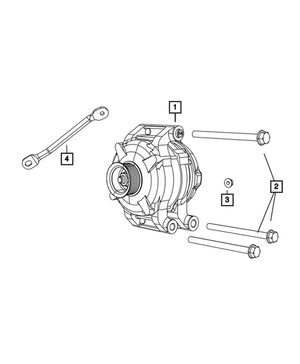 Mopar OEM Alternator - Mopar (4801834AB)