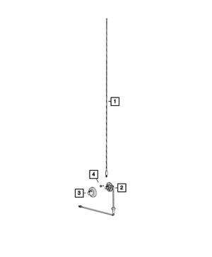 Antenna Mast - Mopar (5064351AB)