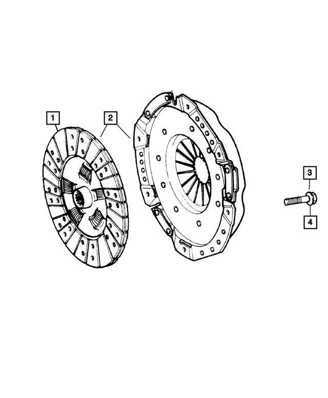 Pressure Plate And Disc Clutch Kit - Mopar (52104583AD)