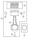 Piston Pin And Rod - Mopar (53021538AD)