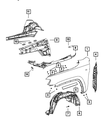 Wheelhouse Inner Silencer, Right - Mopar (55079292AG)