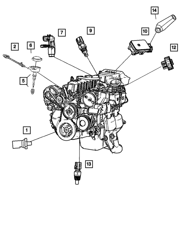 Camshaft Sensor - Mopar (5149034AA)