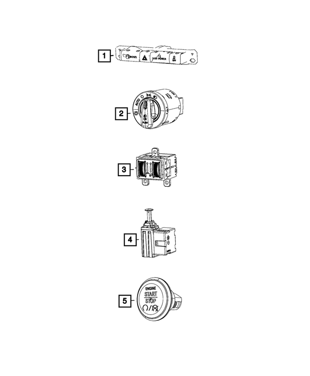 Stop Lamp Switch - Mopar (4671336AD)