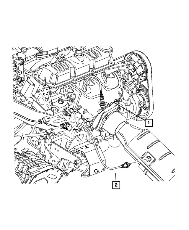 Oxygen Sensor, Before Catalyst, Left - Mopar (56029085AA)