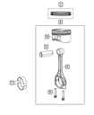 Connecting Rod Bearing Package - Mopar (68029429AC)