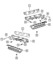 Exhaust Manifold Bolt, Mounting - Mopar (6507746AA)