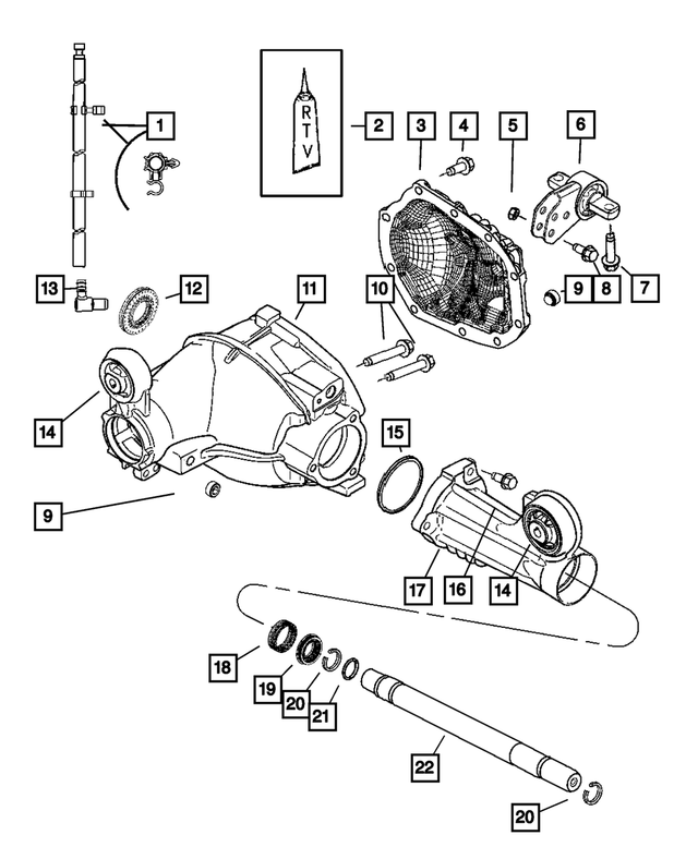 Front Cover Bracket Assembly - Mopar (52114354AA)