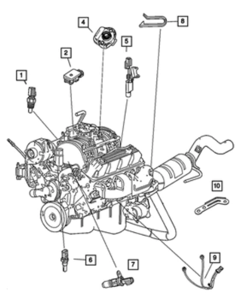 Coolant Temperature Sensor - Mopar (56027873)