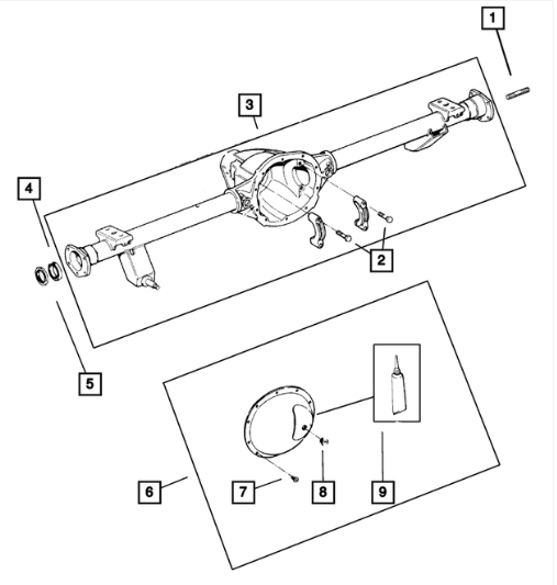 Axle Shaft Bearing - Mopar (J8134586AB)