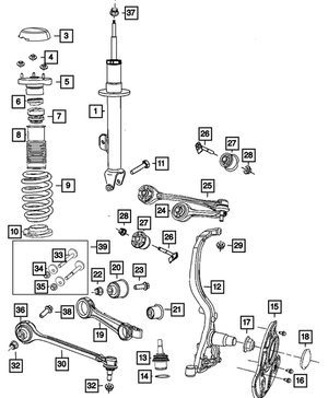 Upper Control Arm, Right - Mopar (68487350AA)