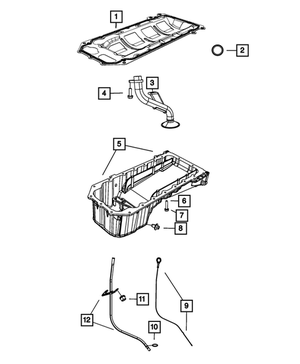 Oil Pan Gasket - Mopar (4792874AA)