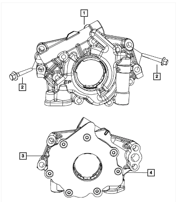 Engine Oil Pump - Mopar (5037687AB)