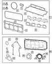 Engine Lower Gasket Package - Mopar (68003172AB)