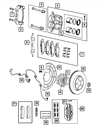 Disc Brake Pad Set - Mopar (68052369AD)