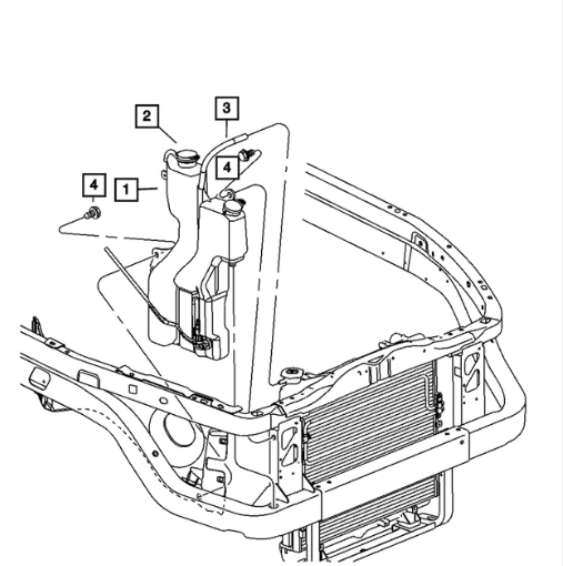 Coolant Recovery Bottle Cap - Mopar (55056382AA)