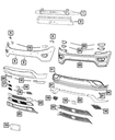 Fascia Applique - Mopar (68143105AC)