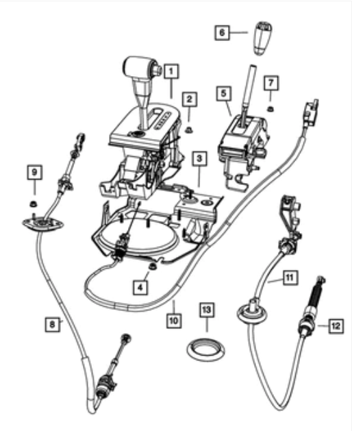 Shift Transmission Auto Cable - Mopar (52060164AD)