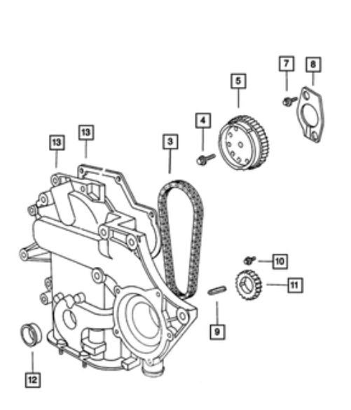 Chain Case Cover Gasket - Mopar (4621987AC)