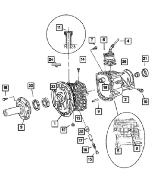 Input Shaft Seal - Mopar (4741296)