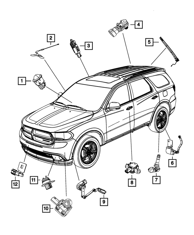 Height Sensor, Rear - Mopar (68164814AB)