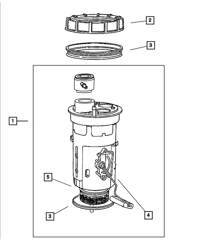 Fuel Pump/Level Unit Module Kit - Mopar (05161335AK)