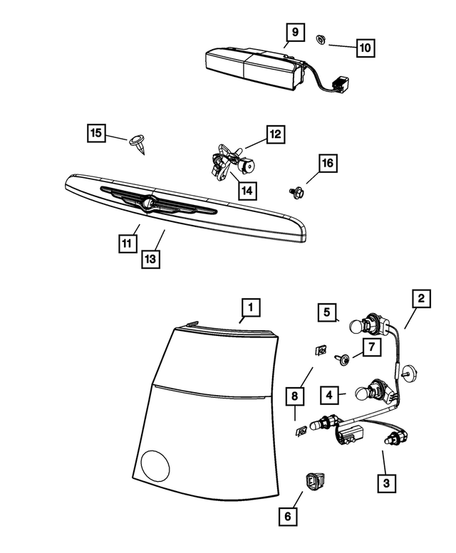 Bulb, Right - Mopar (L003057K)