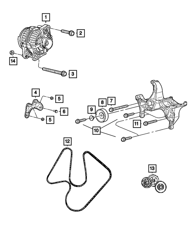 Idler Pulley - Mopar (68058372AA)