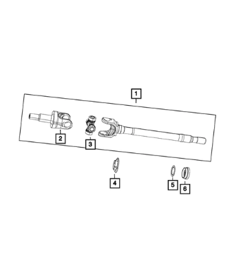 U-Joint Kit - Mopar (2AMD5053AA)