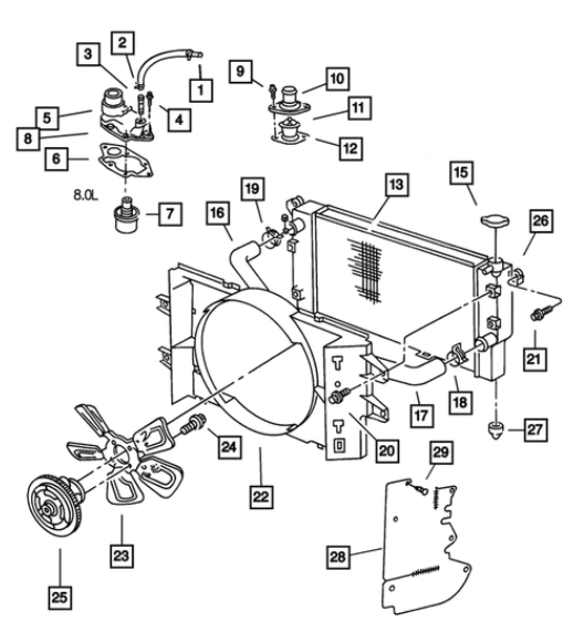 Fan Drive - Mopar (68064765AA)