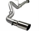 Large Bore-HD 4&quot; 409 Stainless Steel DPF-Back Exhaust System