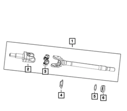 U-Joint Kit, Value Line - Mopar (2AMD7757AA)