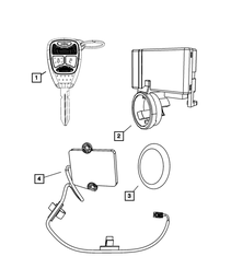 Control Module Receiver, Export - Mopar (68209838AA)